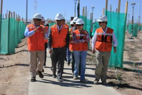 Alcalde de Calama recorre avances del Parque Periurbano Alcalde de Calama recorre avances del Parque Periurbano