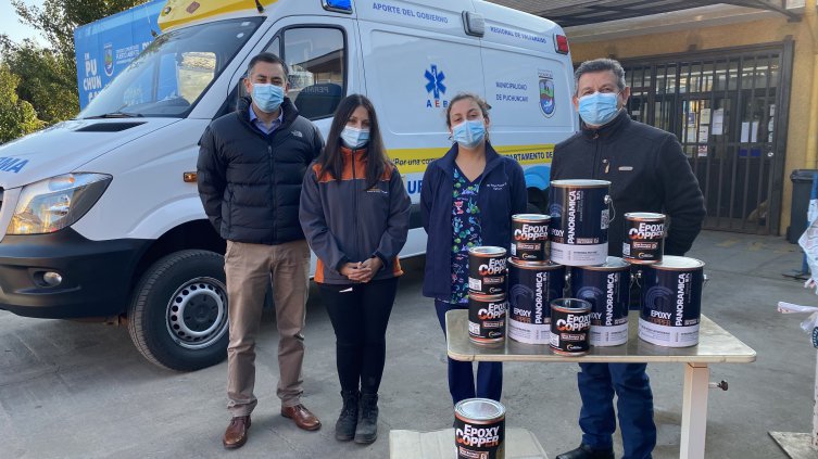 Cesfam Ventanas recibió pintura para su fachada gracias al aporte de Codelco Ventanas Cesfam Ventanas recibió pintura para su fachada gracias al aporte de Codelco Ventanas