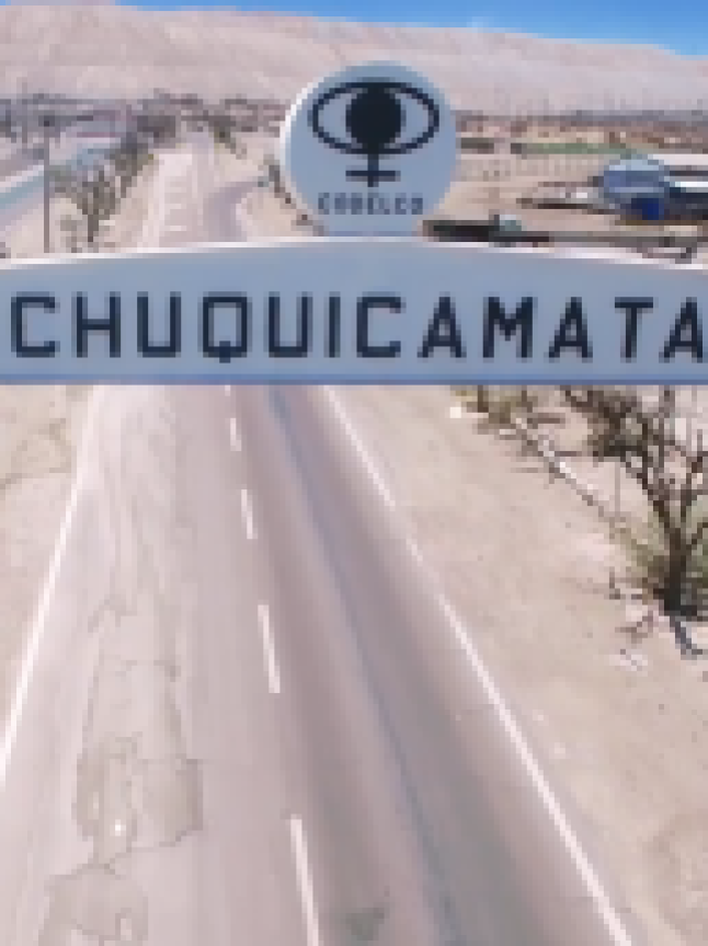 Obras de restauración del campamento de Chuquicamata