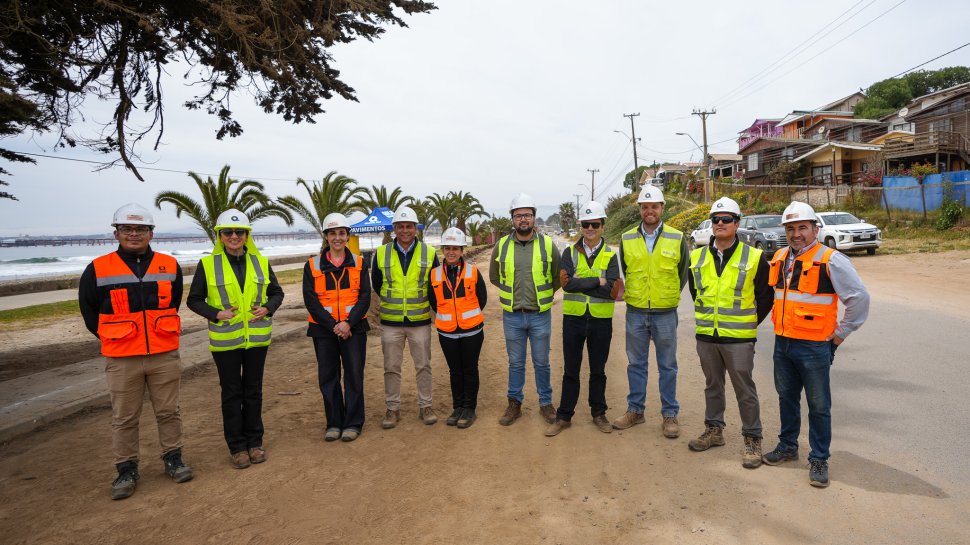 Codelco Ventanas inicia nuevos proyectos piloto de pavimentación con escoria de cobre en calles de Quintero y Puchuncaví