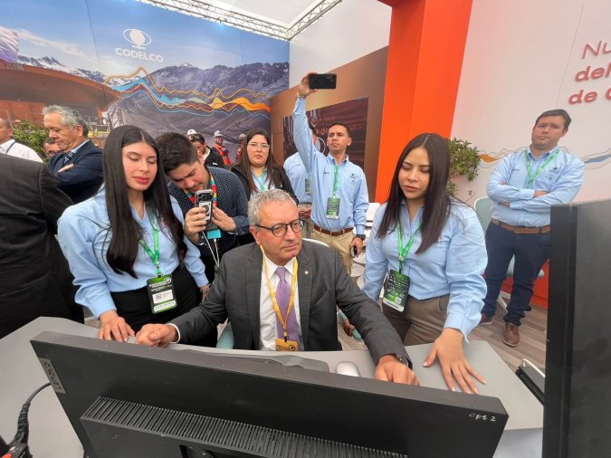 Bernardo Fontaine participa en inauguración de Exponor 2026, instancia en que Codelco exhibe adelantos tecnológicos