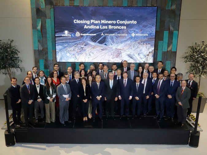Anglo American y Codelco completan acuerdo Andina–Los Bronces y allanan el camino para sumar 2,7 millones de toneladas de cobre adicionales